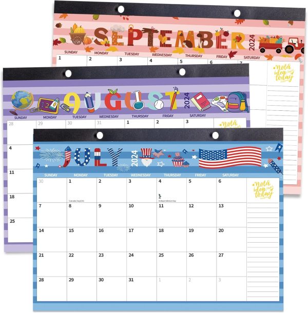 2025 Desk Calendar Doodle - Large 17" x 12", 14 Months Monthly November 2024 - December 2025 - Planning and Organizing Home, School, Office, Desktop, Wall - Thick Paper, Holiday, Vacation