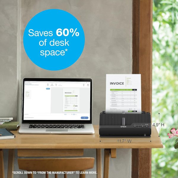Epson Workforce ES-400 II Color Duplex Desktop Document Scanner for PC and Mac, with Auto Document Feeder (ADF) and Image Adjustment Tools, ES-400 II - Image 5